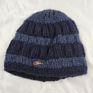 Screamer Knitted Beanie Blue Acrylic